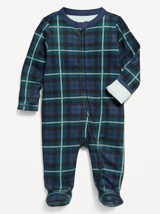2-Way-Zip Printed Sleep &amp;amp; Play Footed One-Piece for Baby | Old Navy (US)