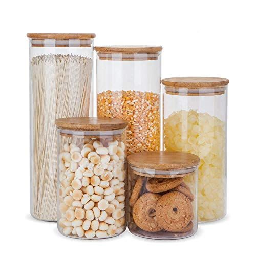 Glass Container Set Of 5 | Amazon (US)
