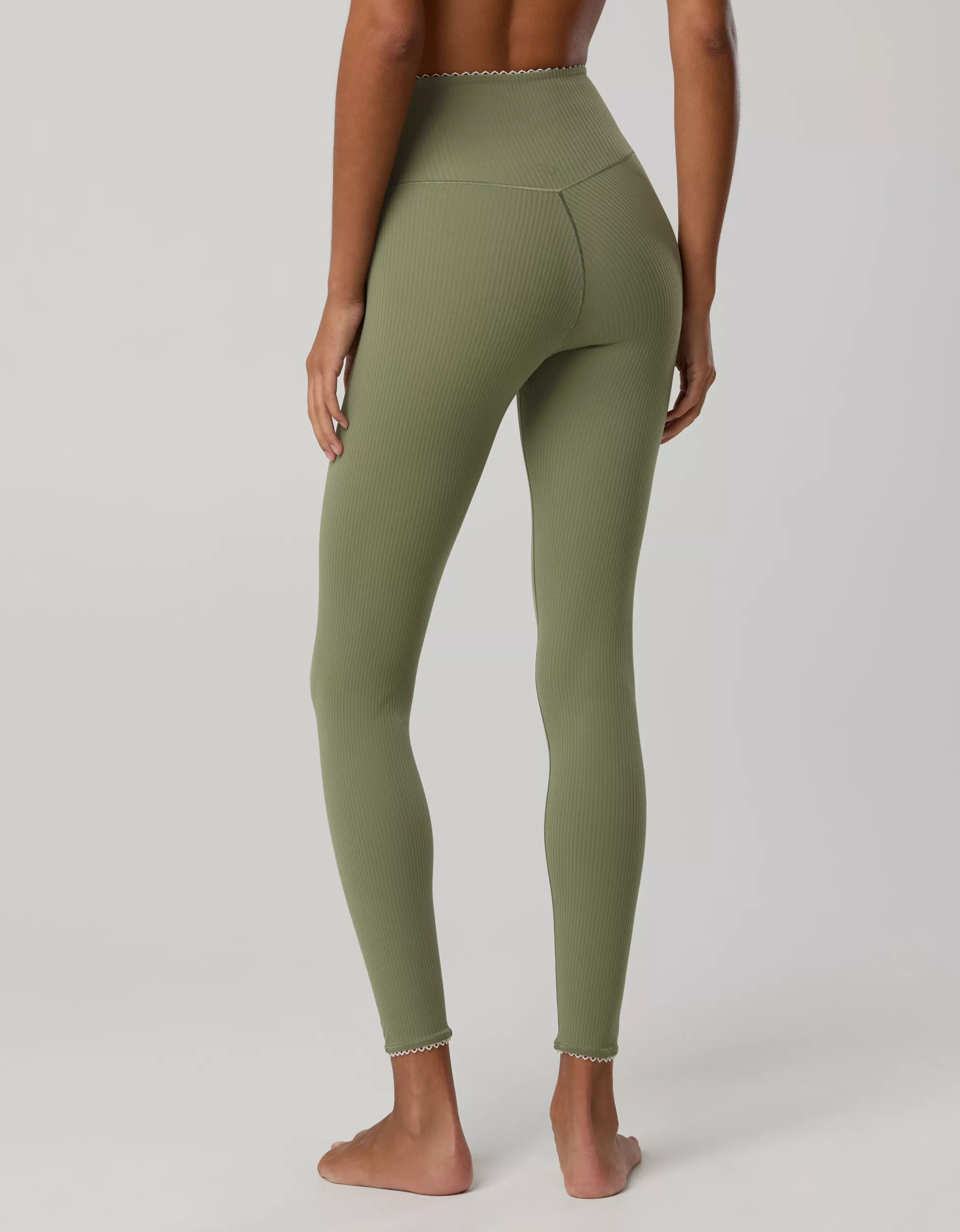 OFFLINE By Aerie Real Me XTRA Ribbed Picot Trim Crossover Legging | Aerie