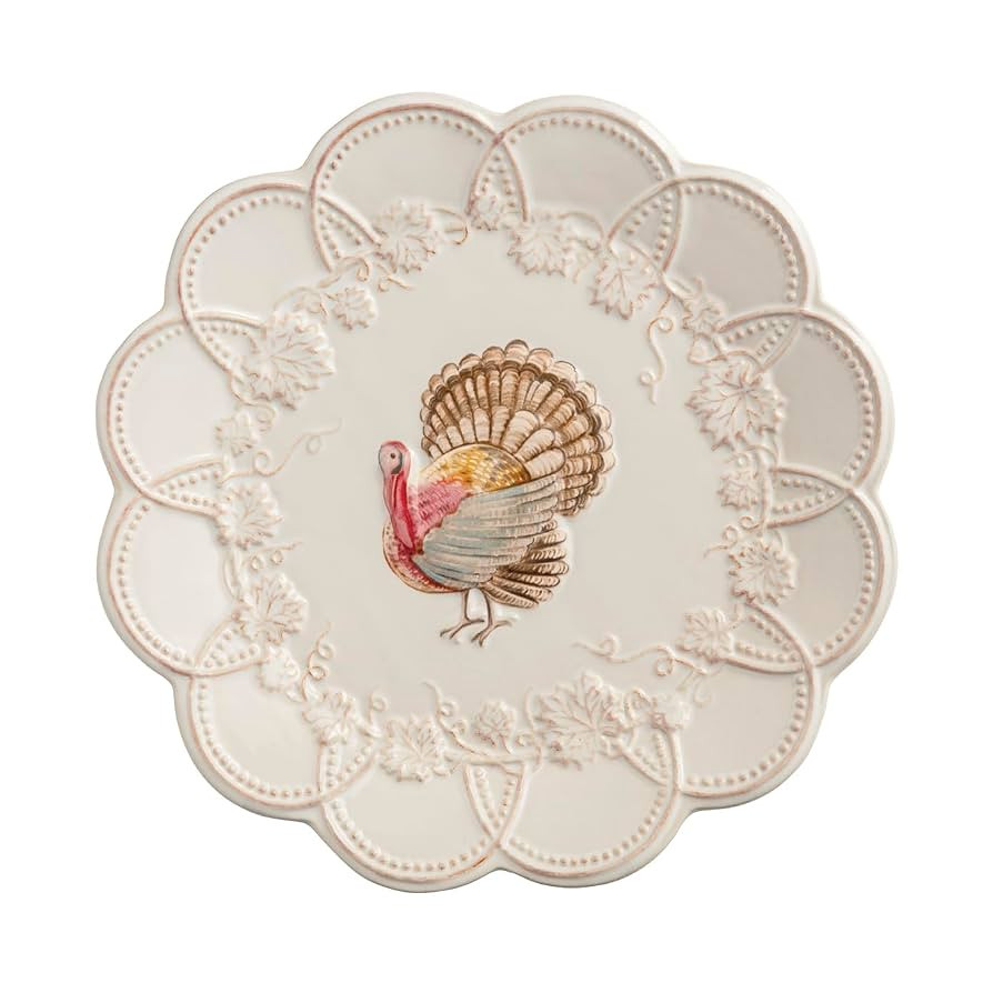 Mud Pie Thanksgiving Turkey Salad Plate | Amazon (US)