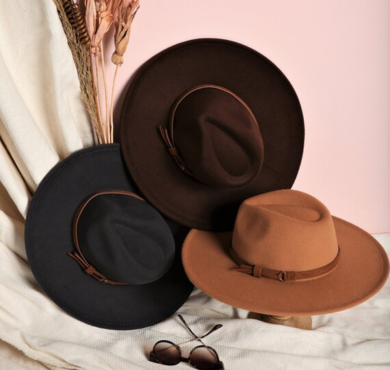 Mens Harlow Wide Brim Panama Fedora | Fall Hat | Ship From USA | High Quality | Detachable Strip ... | Etsy (US)