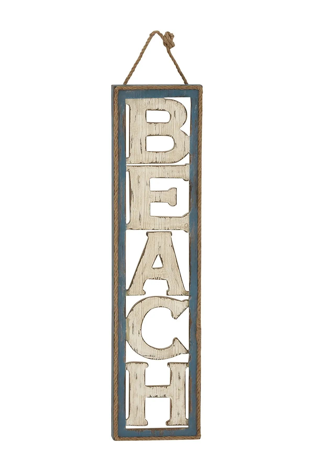 Willow Row Coastal 41" x 10" Vertical Beach Wooden Wall Sign at Nordstrom Rack | Nordstrom Rack