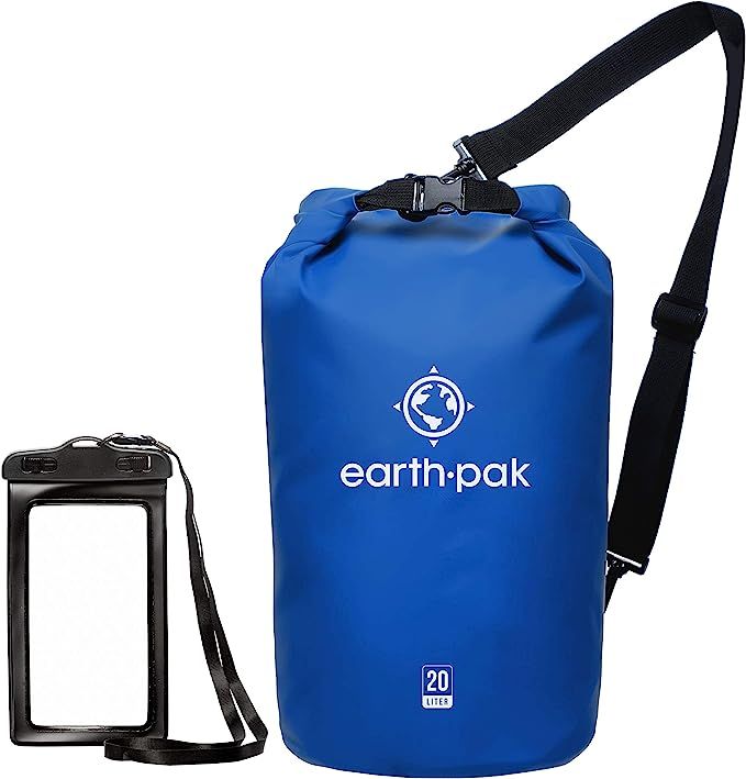 Earth Pak -Waterproof Dry Bag - Roll Top Dry Compression Sack Keeps Gear Dry for Kayaking, Beach,... | Amazon (US)