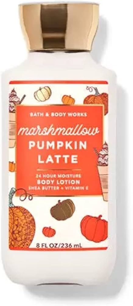 Bath & Body Works Super Smooth Body Lotion Sets Gift For Women 8 Oz (Pumpkin Marshmallow Latte) | Amazon (US)