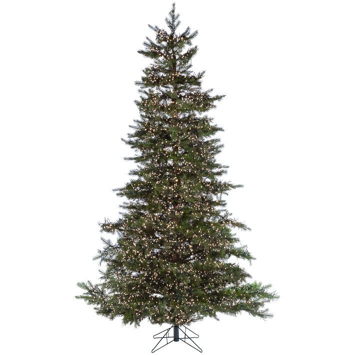 Pre-Lit Faux Monaco Pine Green Christmas Tree | West Elm (US)