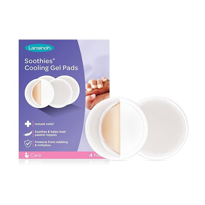 Lansinoh Soothies Cooling Gel Pads, 4 Count, Breastfeeding Essentials, Provides Cooling Relief fo... | Amazon (US)