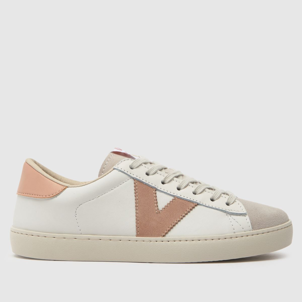victoria berlin leather in white & pink | Schuh Ireland