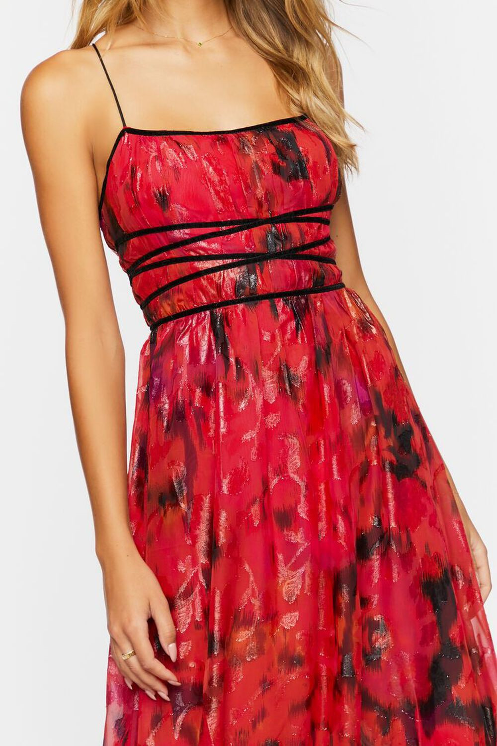 Floral Crisscross Cami Midi Dress | Forever 21 (US)