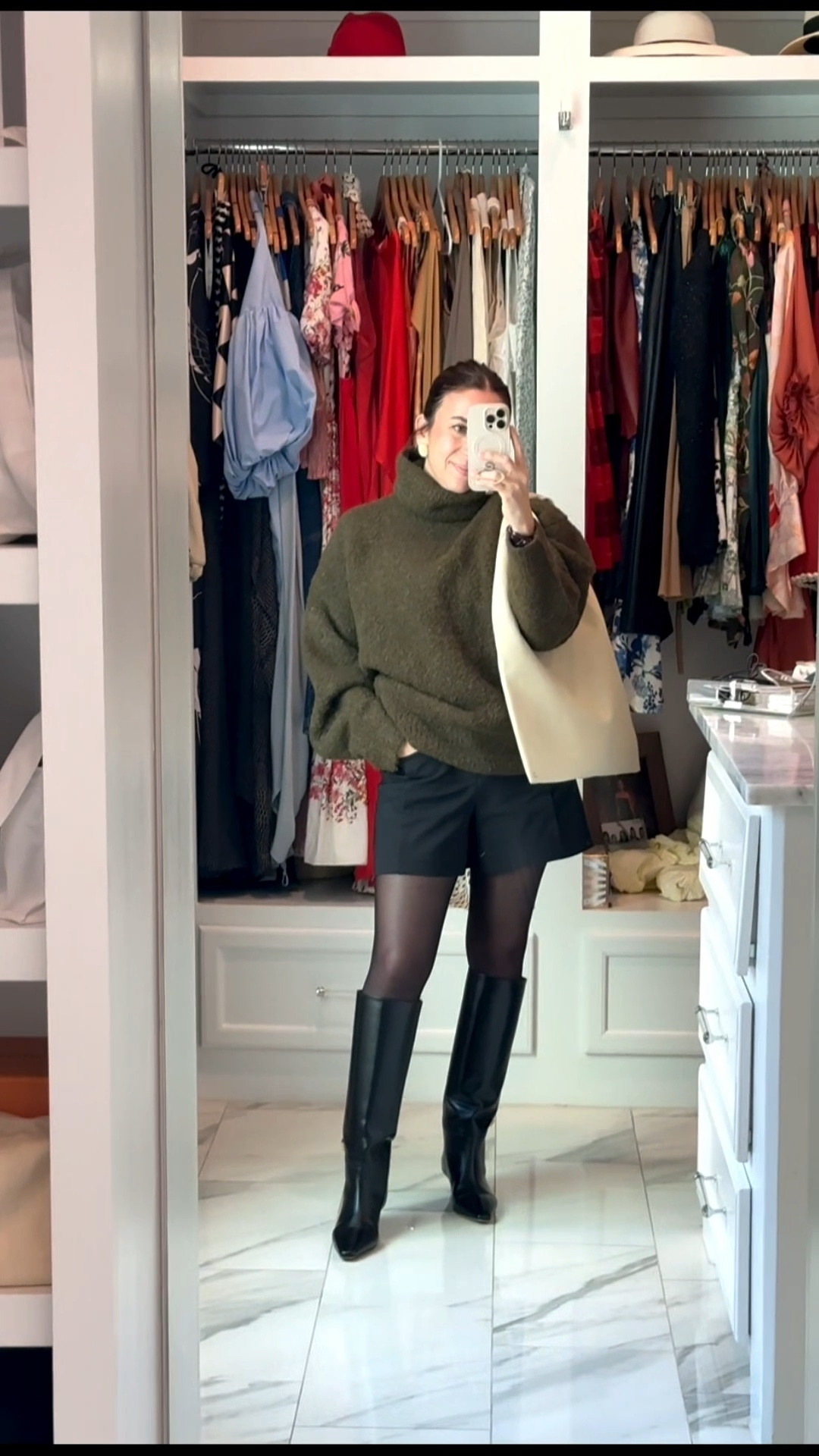 Cozy and chic and this sweater in repeat 🤎

#LTKOver40 #LTKootd #LTKPetite