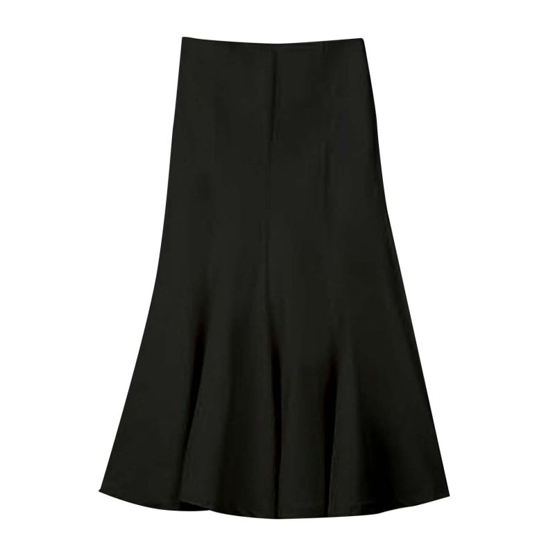 Kierce Mermaid Midi Skirt In Black | Wolf and Badger (Global excl. US)