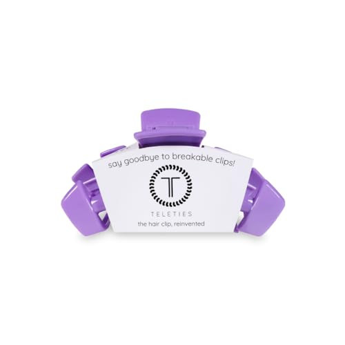 TELETIES - Tiny Hair Clip - Spring Break Collection - Hair Claw Clips for Women - Strong Grip, Bendable Teeth, Curved Design - For All Hair Types and Textures - Antigua | Amazon (US)