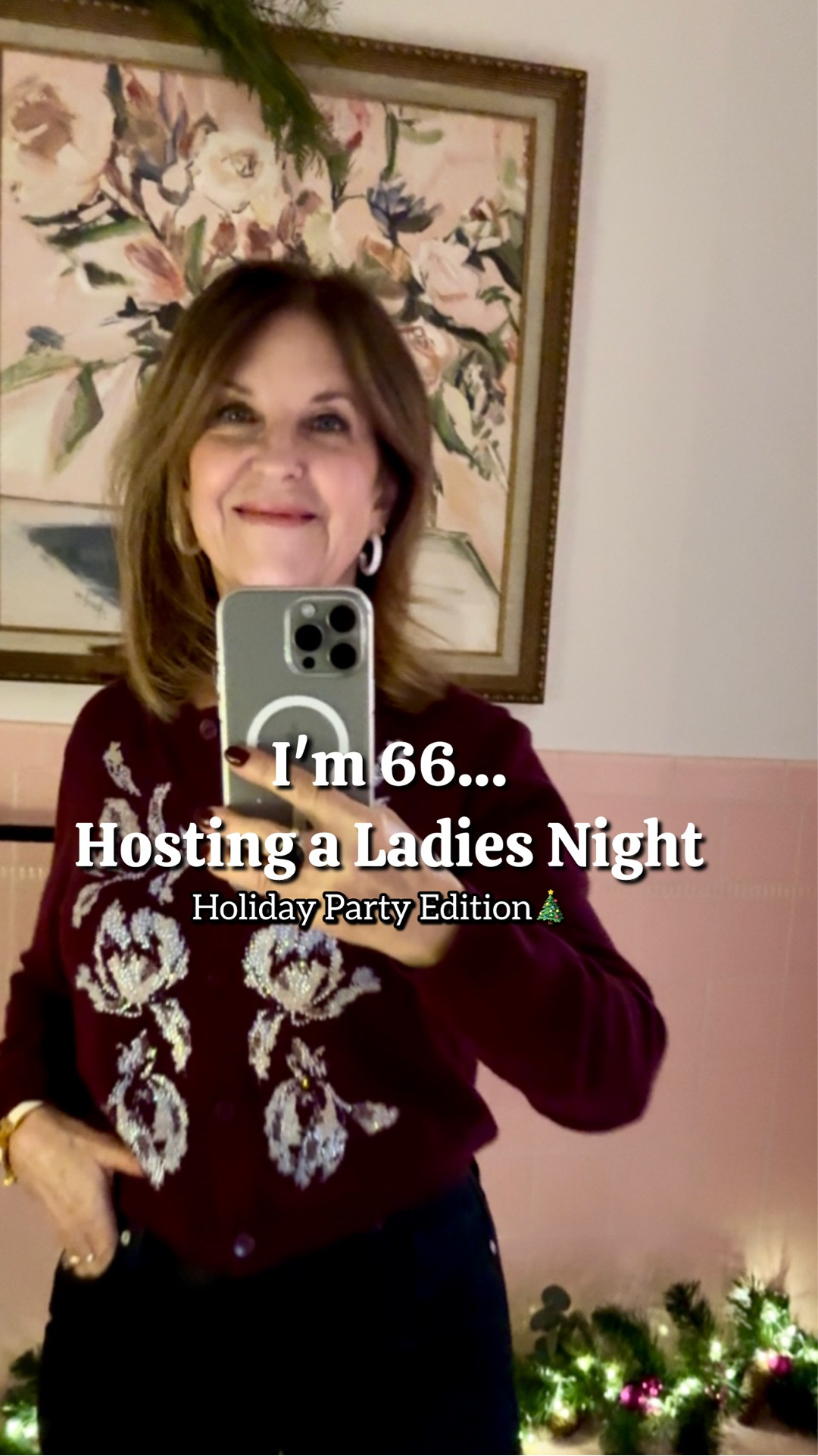 I’m hosting a ladies' night holiday party. Follow along while I get ready. 

A little outfit check-in in a mid-century modern pink bathroom, setting a cozy mood, a tablescape, sharing a few paper-white gifts, and cheers to all my friends. It’s all the fun of getting together with friends. 

At 66 (or any age), nights like this mean more than ever. Bringing women together feels meaningful, fun, and joyful in the best way. What kind of party do you like to host? 

I’ve linked my outfit and other items, or similar items available. Comment shop and I’ll send you all the information.


#LTKgrwm #LTKOver40 #LTKHoliday