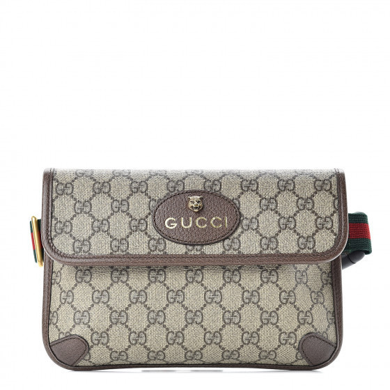 GG Supreme Monogram Neo Vintage Web Belt Bag Brown | Fashionphile