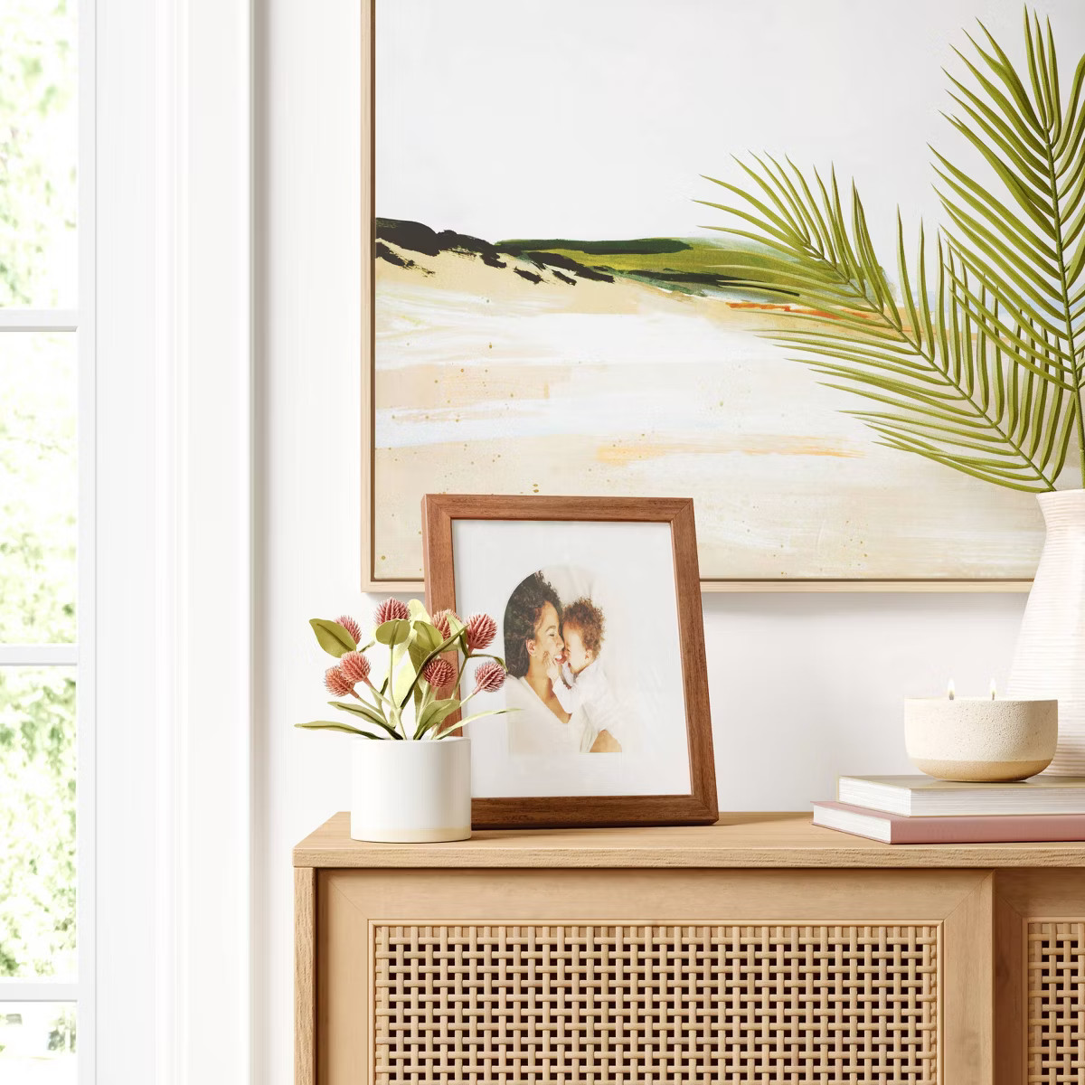 8" x 10" Matted to 5" x 7" Single Image Table Frame with Arch Brown - Threshold™: Polystyrene M... | Target