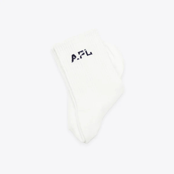 APL Lux Logo Socks White / Navy | APL