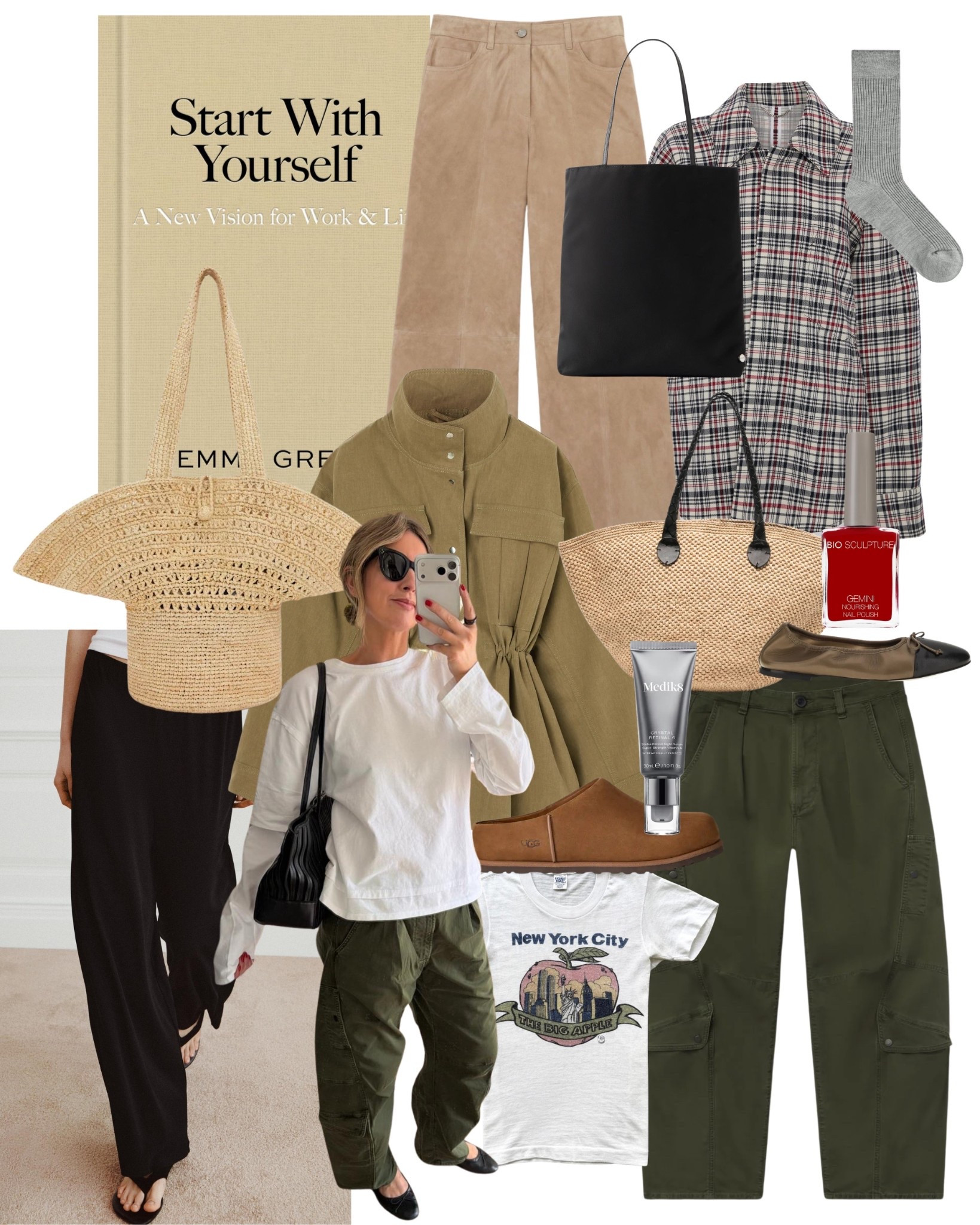 The List - everything I’m loving this week 🤍  Cargos | Suede Trousers | Straw Bag | Ballet Pumps | Check Jacket | Safari Jacket | Utility Jacket | Ugg Clogs | Spring shoes 

#LTKuk #LTKspring #LTKdatenight