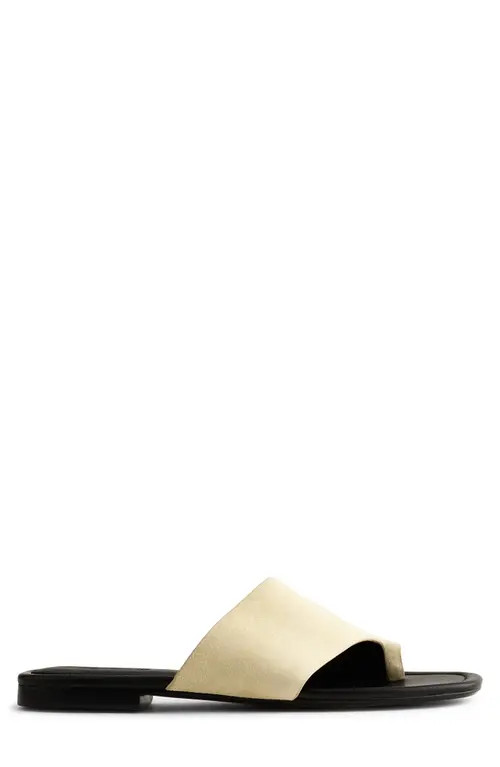 Madewell The Maycie Toe Loop Slide Sandal in Flax at Nordstrom, Size 7 | Nordstrom