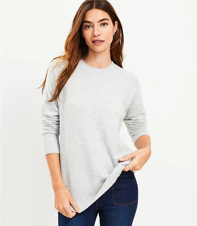 Drop Shoulder Tunic Sweater | LOFT