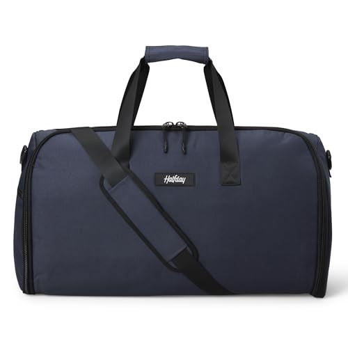 Halfday Convertible 2-in-1 Garment Duffel Weekender Bag 45L: Wrinkle-Free Travel (Hanging Suit Co... | Amazon (US)