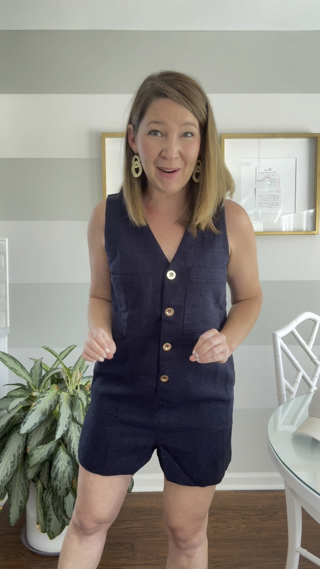 Similar to Tuckernuck romper, but on an Amazon budget. 

Size up for a looser fit.

AlwaysAgnes wearing a medium. 

#LTKOver40 #LTKFindsUnder50 #LTKStyleTip