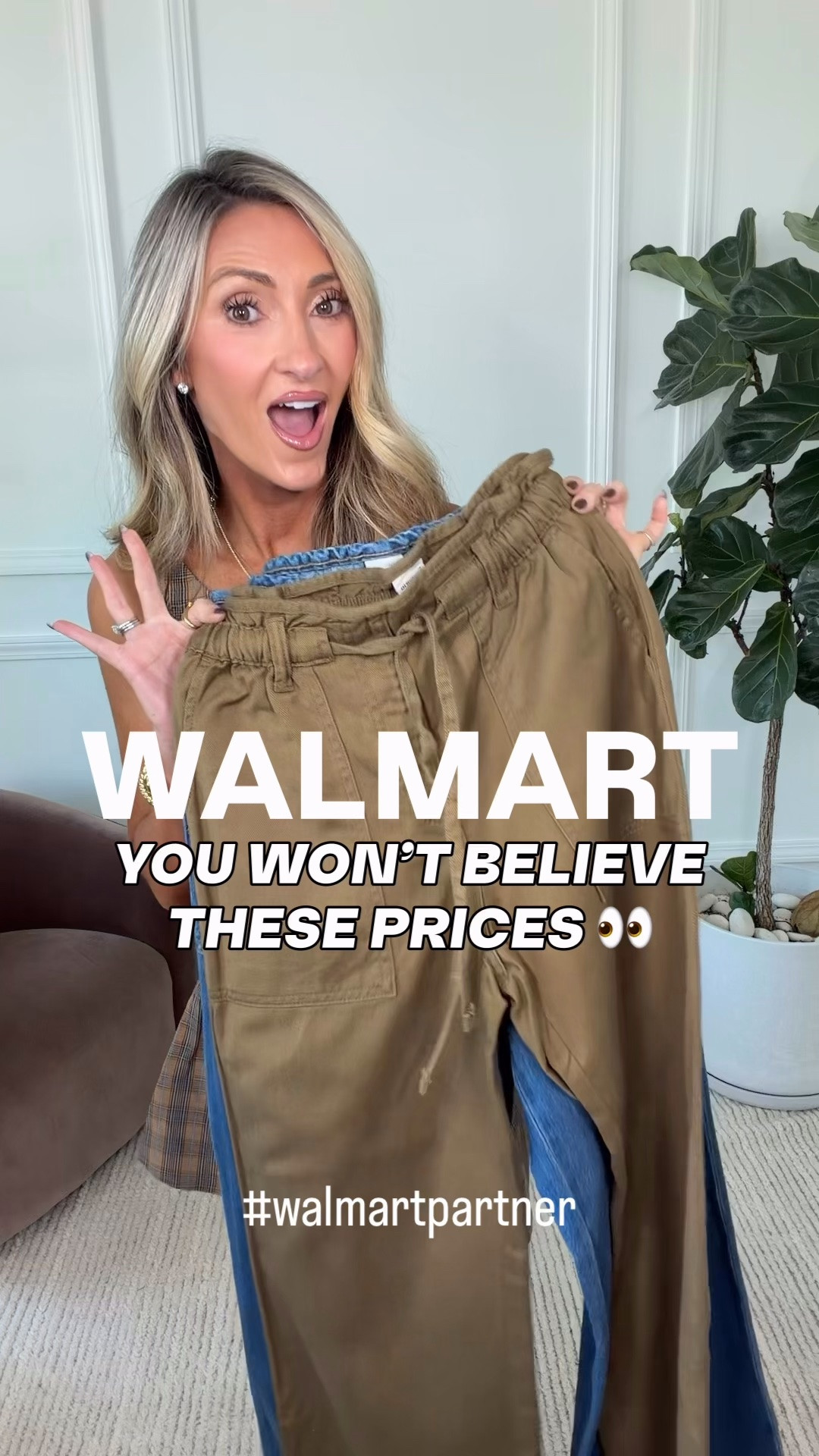 $24 comfy jeans that come in short and regular length options styled multiple ways! @walmartstyle #walmartpartner #walmartstyle