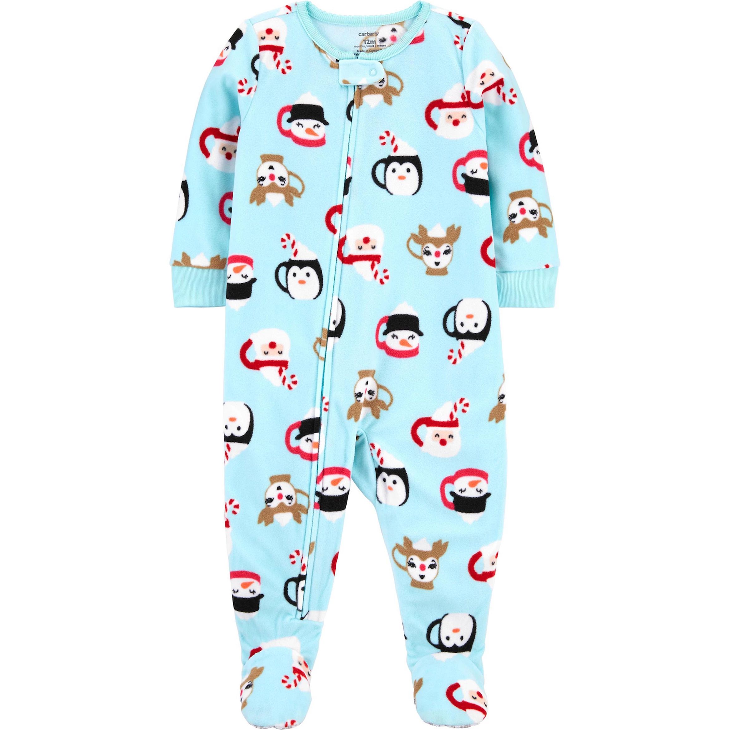 Baby Carter's 1-Piece Santa Fleece Pajamas | Kohl's