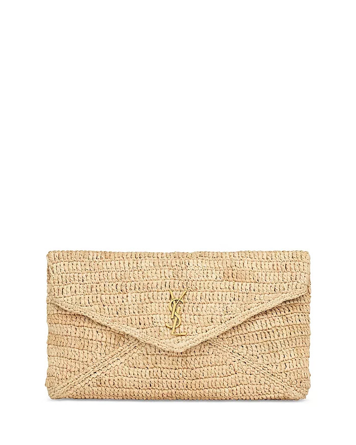 Cassandre Large Envelope Pouch in Raffia | Bloomingdale's (US)