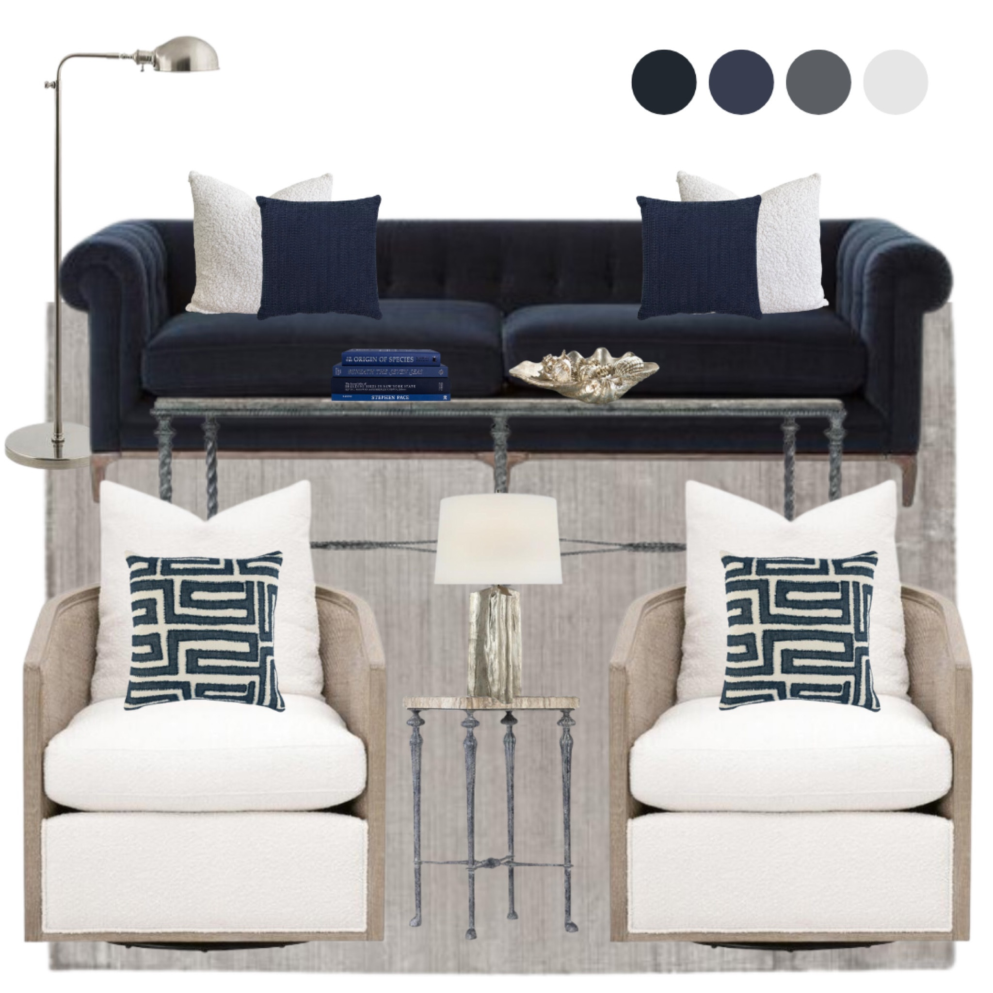 Living room decor, living room designs, living room ideas, living room inspiration, living room inspo, lounge decor, lounge inspo, sofa, navy sofa, modern living room, traditional living room, coastal decor, coastal living room, coastal design ideas 

#LTKstyletip #LTKU #LTKhome