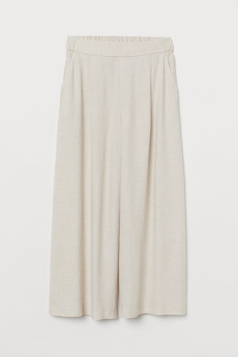 H & M - Wide-cut Pants - Beige | H&M (US + CA)