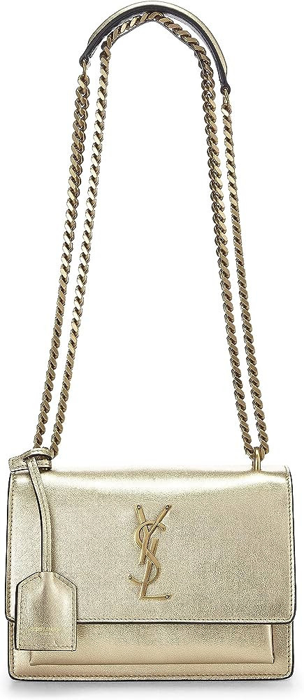 Pre-Loved Metallic Gold Leather Sunset Small, Gold | Amazon (US)