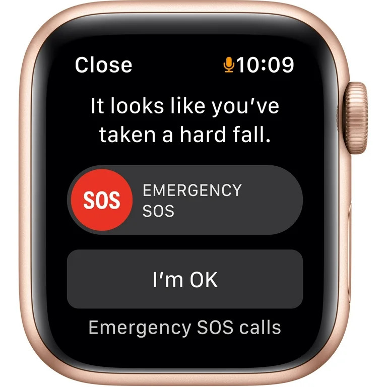 Apple Watch SE 40mm Gold Aluminum (GPS) with Black Sport Band - Used | Walmart (US)