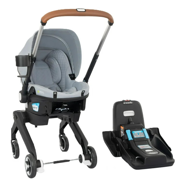 Evenflo Shyft DualRide Infant Car Seat and Stroller Combo with Carryall Storage and Green & Gentl... | Walmart (US)