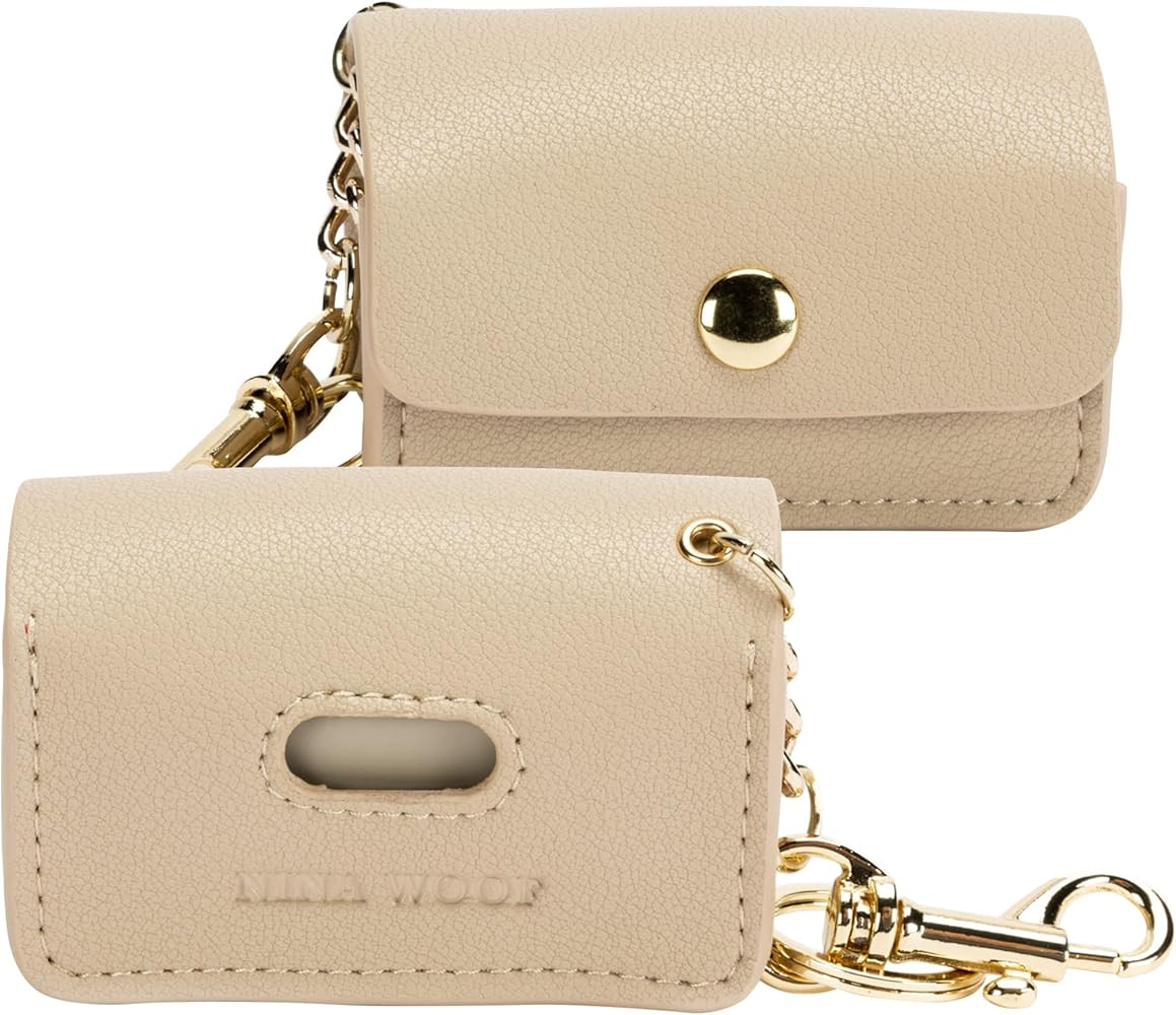 Leather Poop Bag Holder- Versatile Vegan Leather Waste Bag Holder for Dog Poop, Accessories, & Le... | Amazon (US)