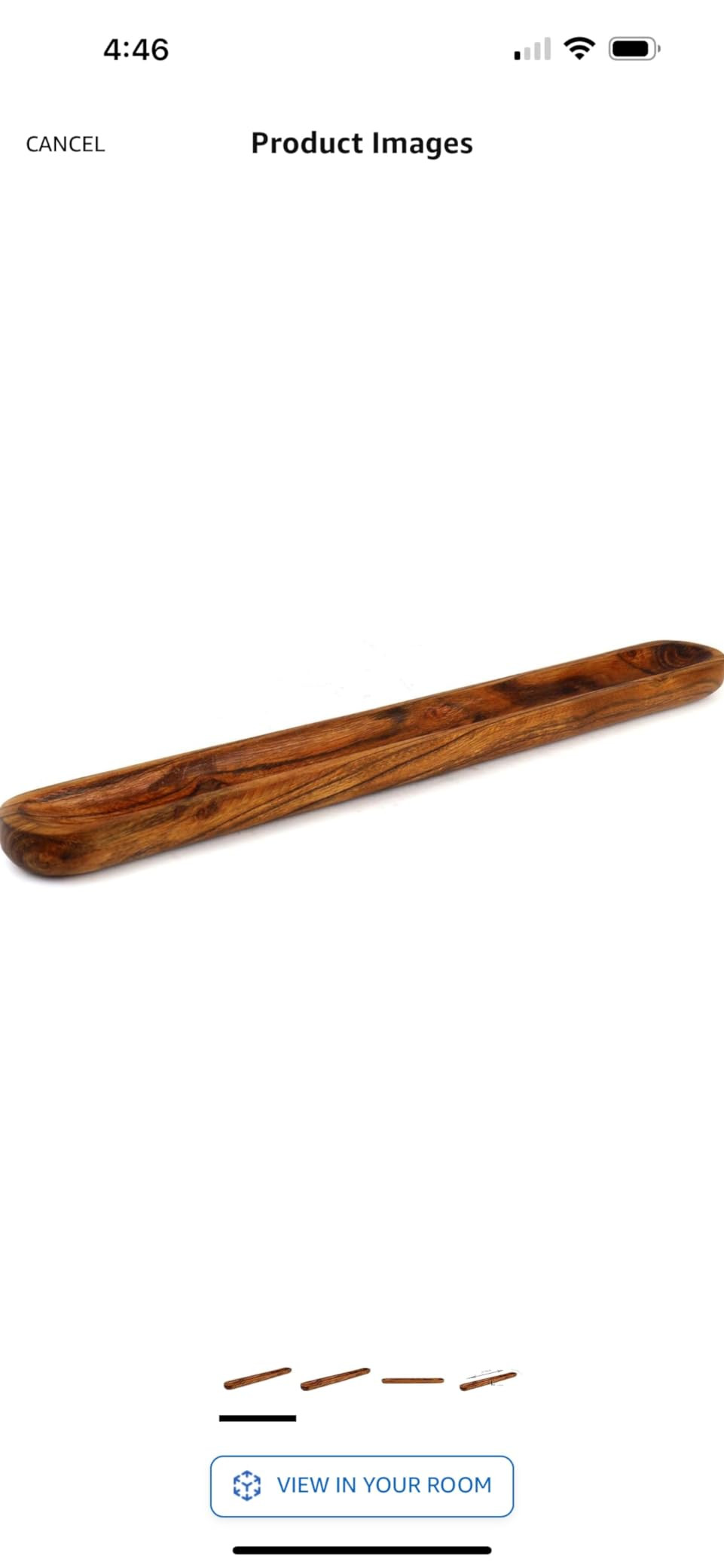 Kaizen Casa Hand-Carved Acacia Wood Long Olive Tray Canoe Style Perfect for Dinner Rolls, or as a... | Amazon (US)