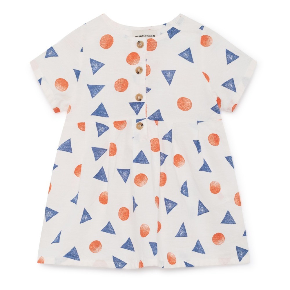 Cotton and linen dress White Bobo Choses Fashion Baby | Smallable FR