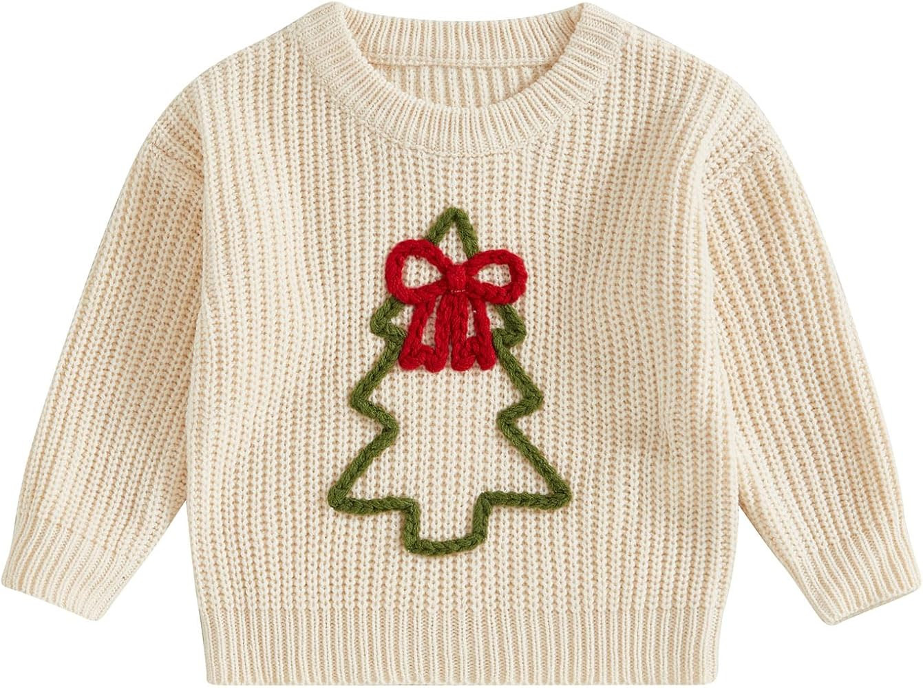 Toddler Baby Valentines Outfit Girl Baby Sweet Heart Knit Sweater Infant Valentines Day Pullover ... | Amazon (US)