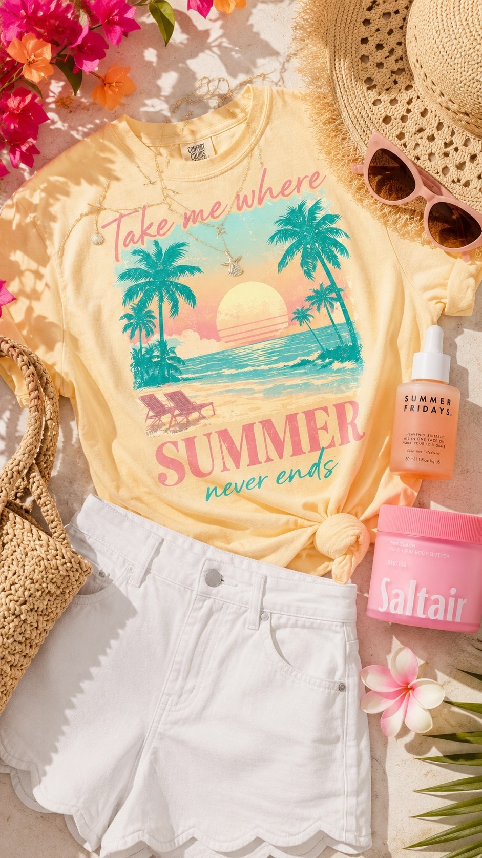 Sunshine, tropical colors, and pieces that instantly put you in a better mood ☀️🌺 If your style philosophy is “dress like you’re on vacation,” this outfit is for you. Think happy colors, beachy accessories, and all the serotonin-filled summer vibes.

#SummerStyle #VacationOutfits #BeachStyle

#LTKootd #LTKTravel #LTKgrwm