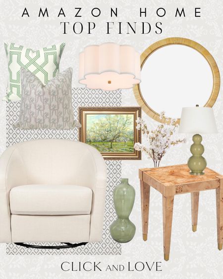 Amazon top home finds 👏🏼 subtle pops of color can bring a more neutral space to life! 

But wood table, and table, accent table, swivel chair, accent chair, vase, table lamp, lighting, ceiling light, seasonal blooms, faux florals, cherry blossom stems, framed art, wall art, art, wall decor, accent pillow, throw pillow, round mirror, Living room, bedroom, guest room, dining room, entryway, seating area, family room, curated home, Modern home decor, traditional home decor, budget friendly home decor, Interior design, style tip, look for less, designer inspired, Amazon, amazon home decor finds , Amazon home, Amazon must haves, Amazon finds, amazon favorites, Amazon home decor #amazon #amazonhome

#LTKstyletip #LTKhome #LTKfindsunder100