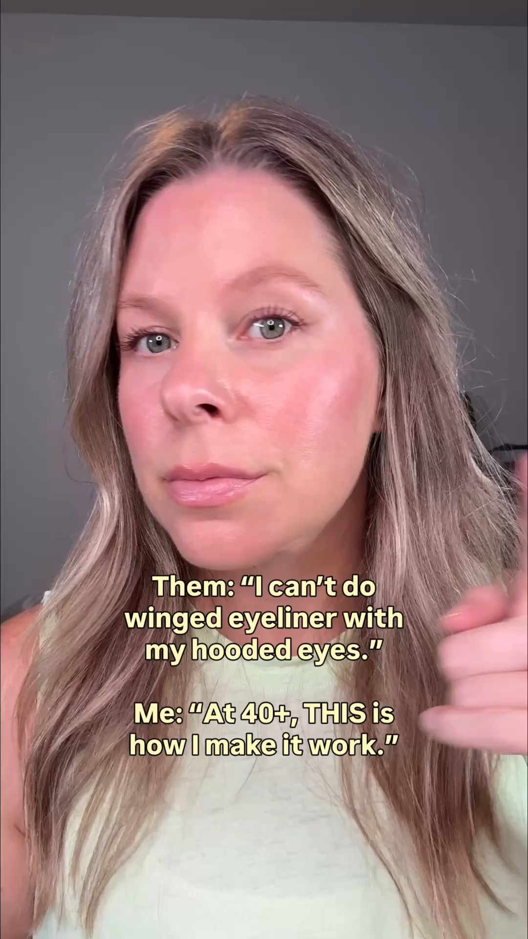Winged liner doesn’t have to be complicated.
Especially when you’re 40+ and have hooded eyes. 😉
Follow for more easy makeup tricks that actually make sense. Using one of my favorite eyeliners from @personacosmetics shade plum

#makeupformaturewomen #hoodedeyes #wingedeyeliner

#LTKgrwm #LTKOver40 #LTKBeauty