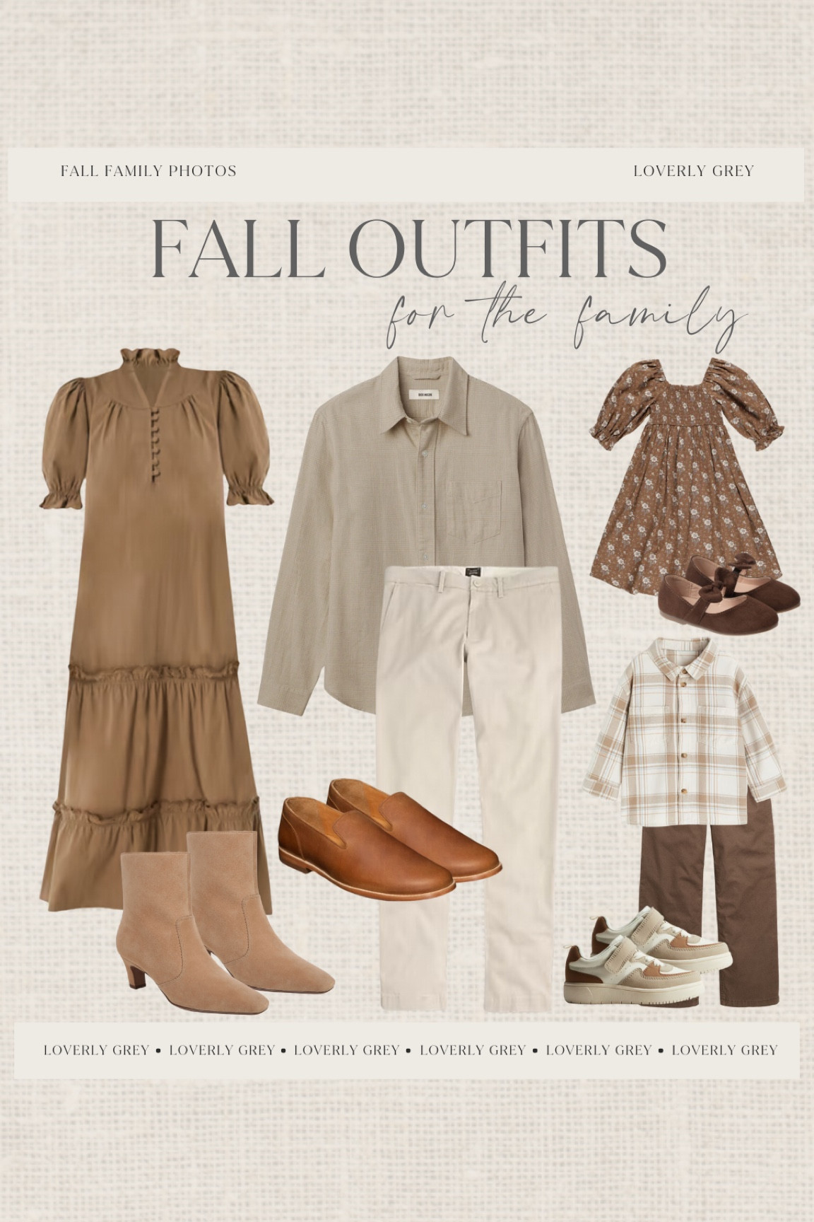 These neutrals are in incredible! Loving all these brown tones! The perfect family look for fall! 


Loverly grey, fall finds, family photos, family outfits

#LTKSeasonal #LTKFamily #LTKStyleTip