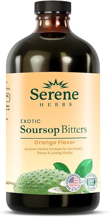 Serene Herbs Soursop Bitters Liquid – Organic Herbal Sour SOP Guanabana with Black Seed, Moring... | Amazon (US)