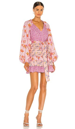 Rina Dress in Exploded Pink | Revolve Clothing (Global)