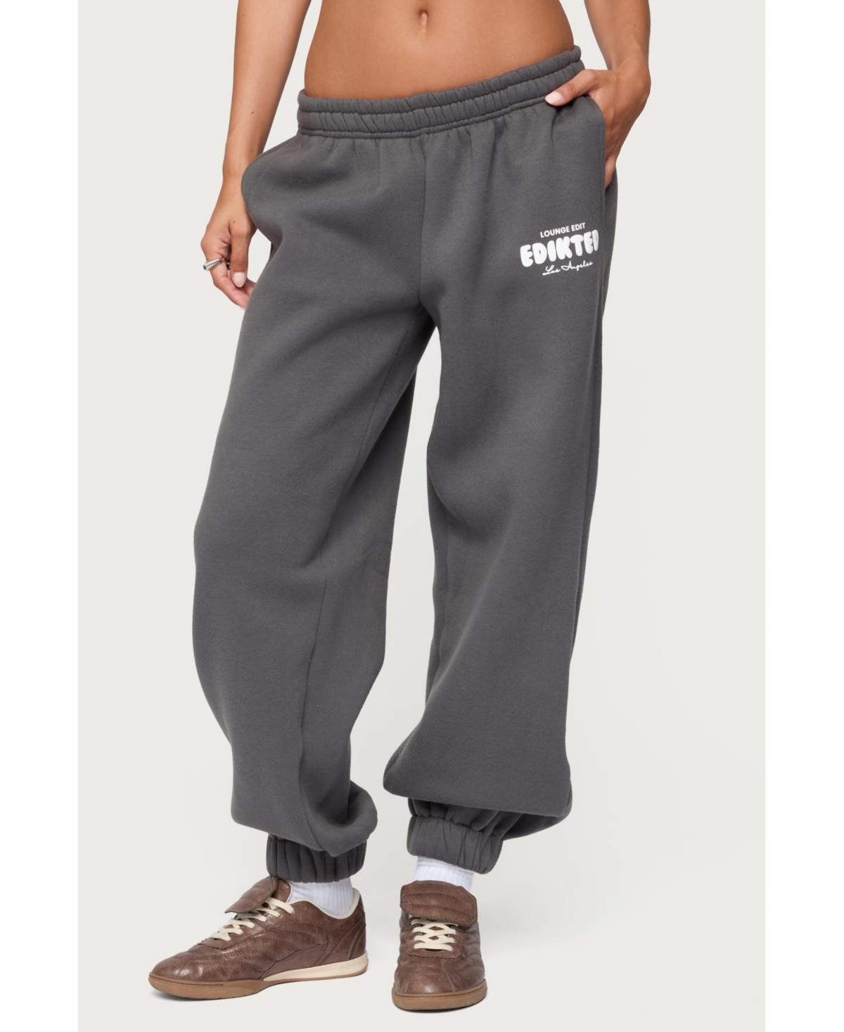 Edikted Women's Lounge Edit Sweatpants - Dark-gray | Macy's