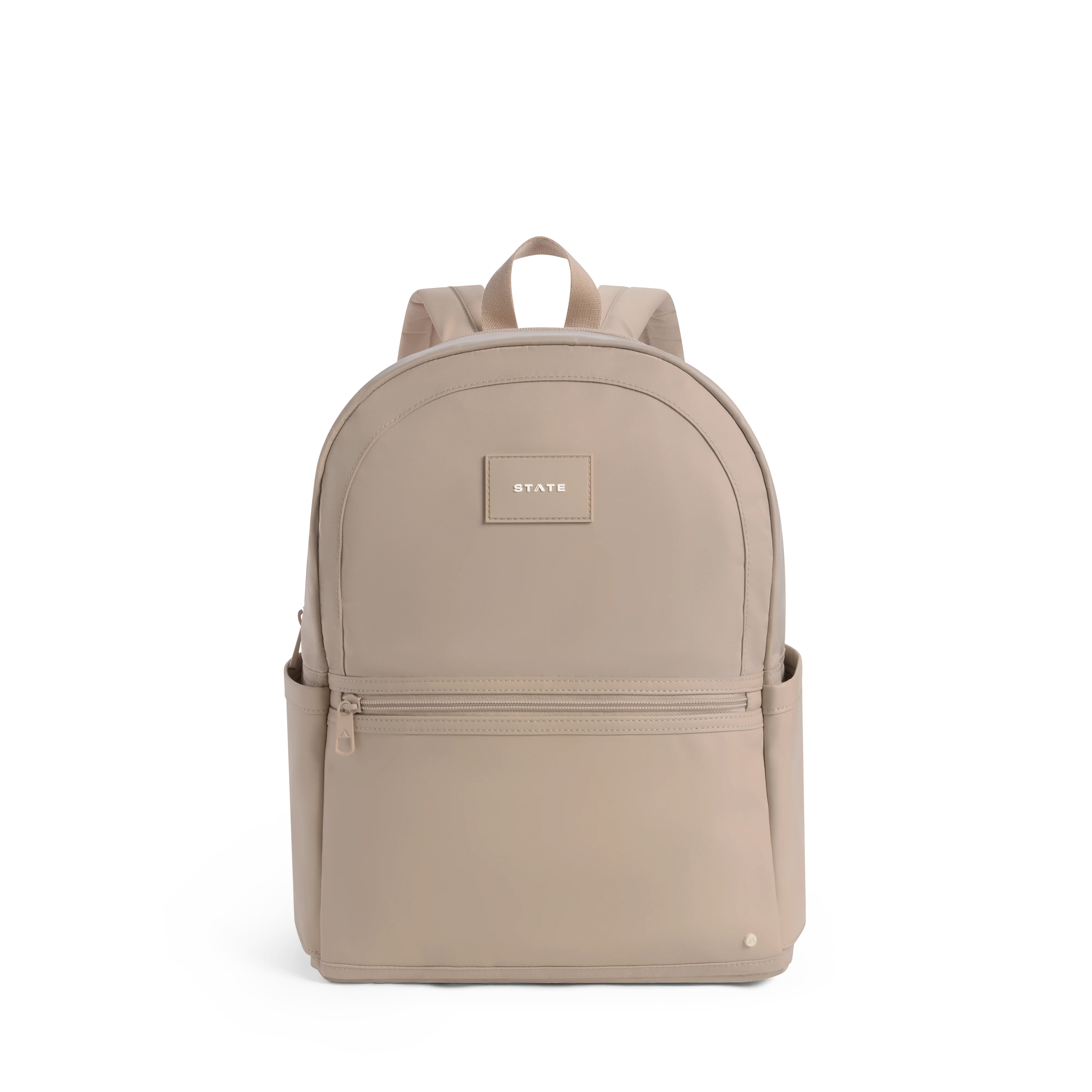 STATE Bags | Evans Double Pocket Backpack Recycled Nylon Sand | STATE Bags