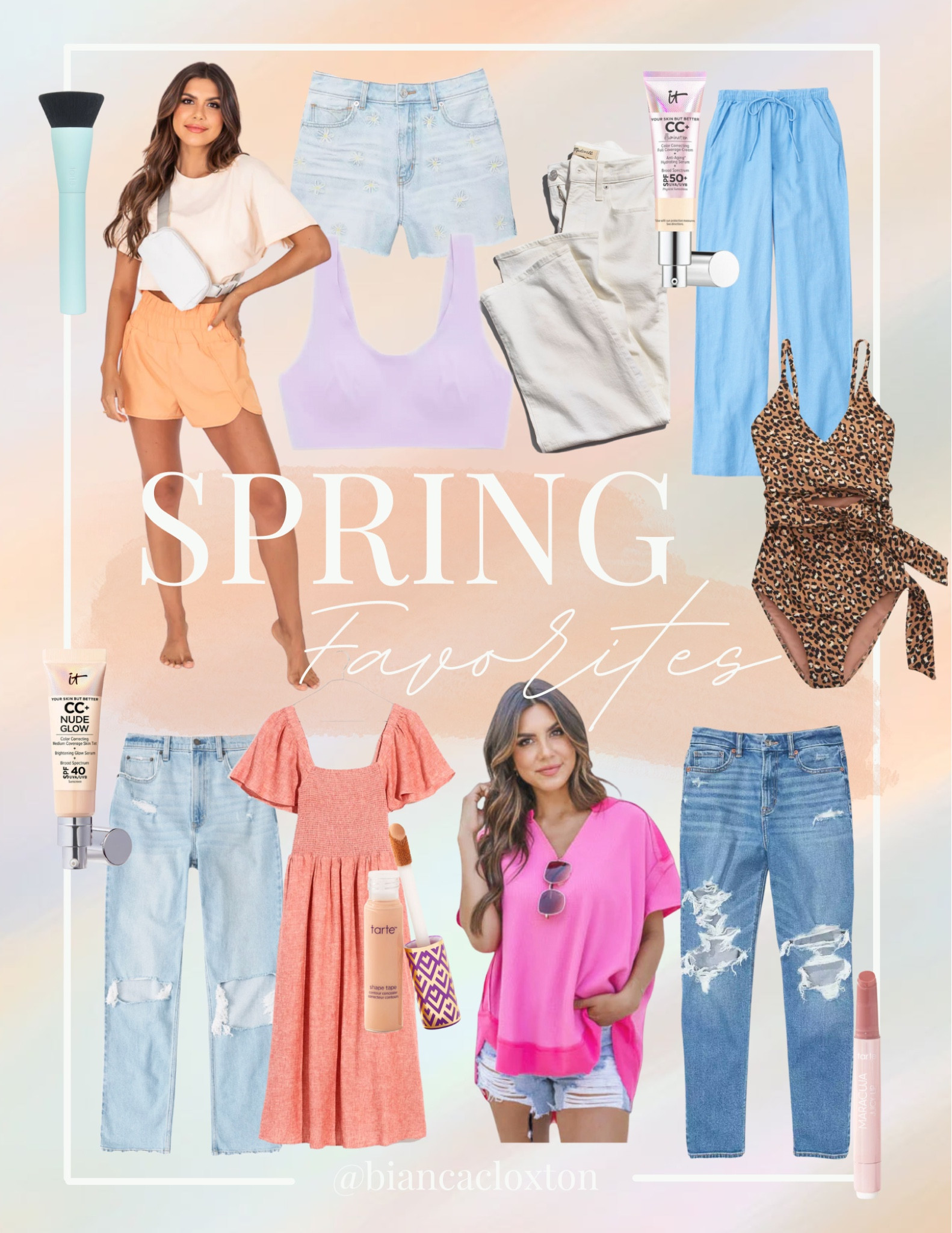 TOP VOTED Spring Favorites!! 

Madewell, American Eagle, Pink Lily, Tarte, Abercrombie, It Cosmetics 

#LTKSeasonal #LTKbeauty #LTKFind