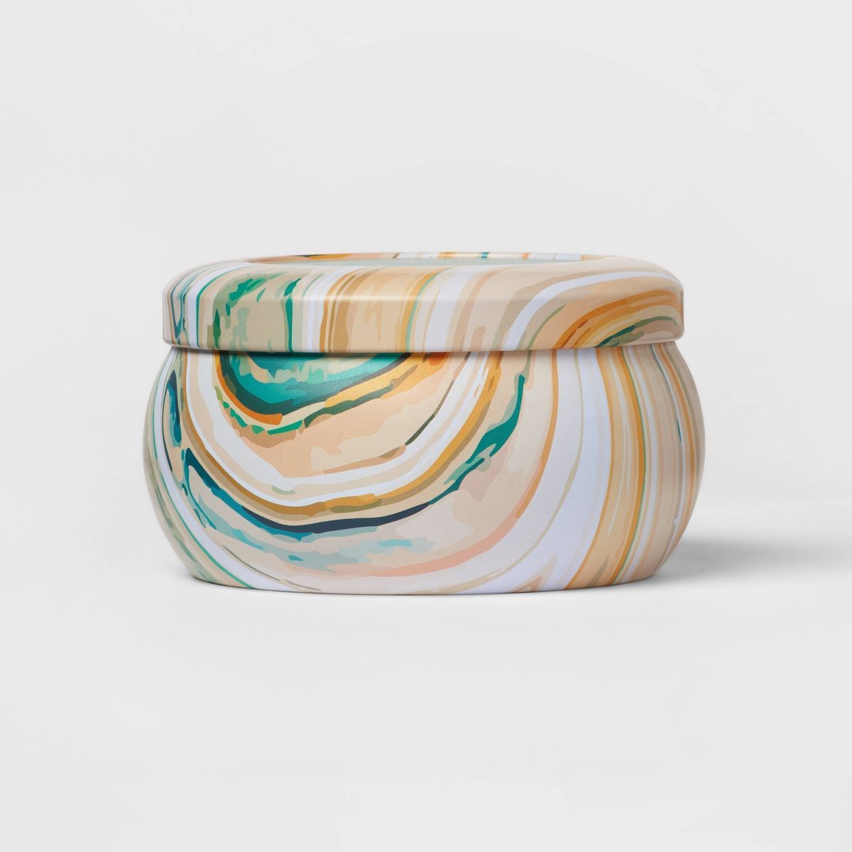 12oz Marble Tin Candle Cashmere Persimmon Green - Threshold™ | Target
