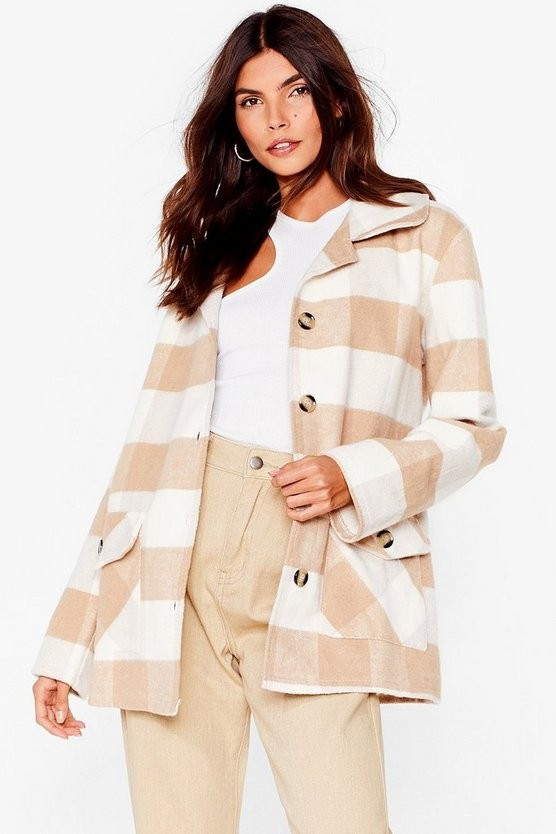 Checkin' in Faux Wool Shirt Jacket | NastyGal (US & CA)