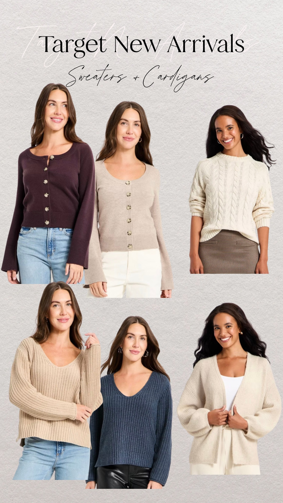 Target new arrivals! Sweaters and cardigans for your winter to spring transition outfits 🫶🏼

#LTKootd #LTKFindsUnder50