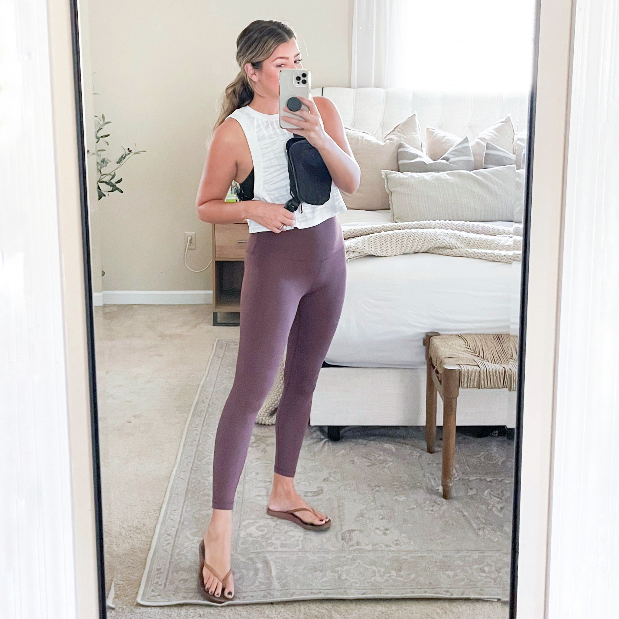 Crzyoga leggings and crop top. Wearing small. Crossbody bag

#LTKSeasonal #LTKstyletip #LTKunder50