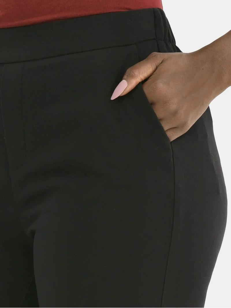 Time and Tru Women's Tapered Pull on Pants, 27" Inseam, Sizes XS-XXXL - Walmart.com | Walmart (US)